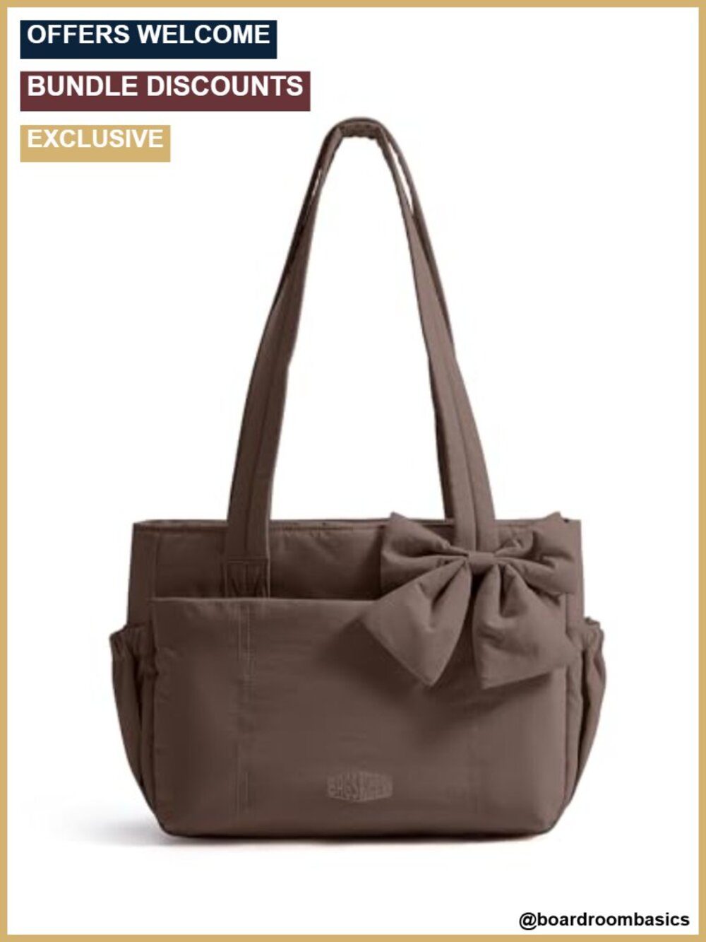 Puffer Tote Bag Laptop Bag Work Travel Yoga Bag Water Bottle Pocket 13" Laptop